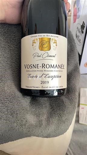 Bourgogne Vosne-romanée Paul Clément d'Exception 2019