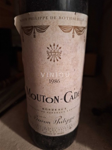 Bordéus Baron Philippe de Rothschild Mouton-Cadet 1986