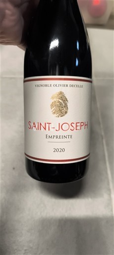 Rhônen laakso Saint-Joseph Vignoble Olivier Decelle Empreinte 2020