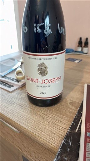 Thung lũng Rhône Saint-Joseph Vignoble Olivier Decelle Empreinte 2020