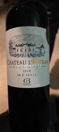 Bordeaux Médoc Chateau L'Estran 2018