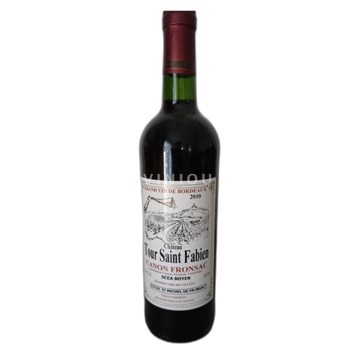 Bordeaux Ospecificerad Château Tour Saint Fabien 2010