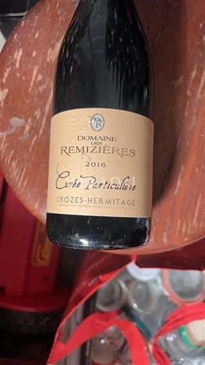 Vallée du Rhône Crozes-hermitage Domaine des Remizières Particulière 2016