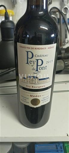 Bordeaux Médoc Château Pey de Pont 2015