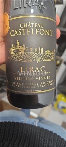 Rhônevallei Lirac Chateau Castelfont Vieilles Vignes Niet-geïntegreerd