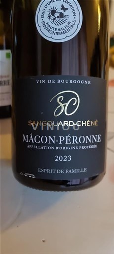 Burgundi Mâcon ja Mâcon-kylät Sangouard-Cheney Esprit de Famille 2023
