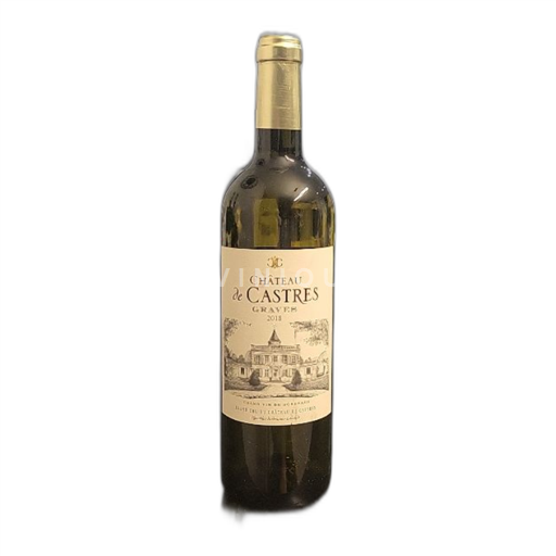 Vin Blanc sec Château Castres 2018 France Bordeaux Graves AOC