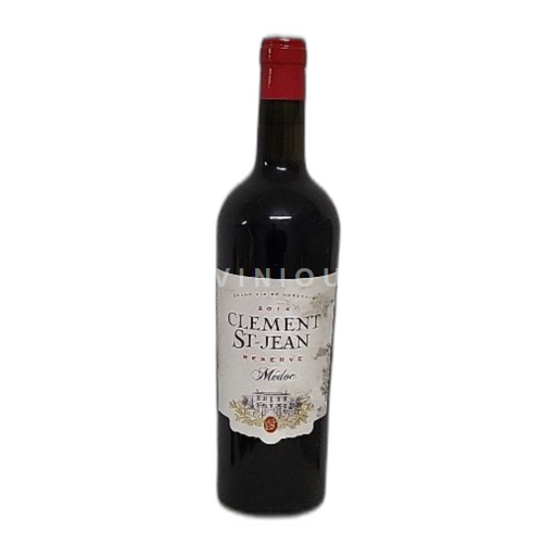 Vin Rouge sec Réserve Clément St-Jean 2014 France Bordeaux Médoc AOC