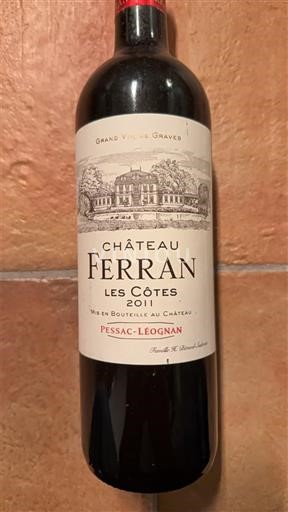 Bordeaux Pessac-Léognan Château Ferran Les Côtes 2011