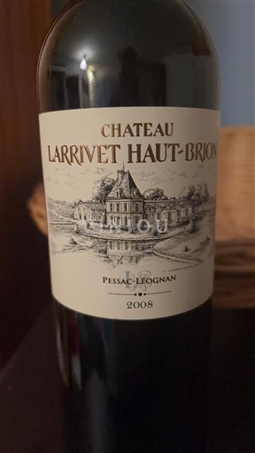 Burdeos Pessac-Léognan Chateau Larrivet Haut-Brion 2008