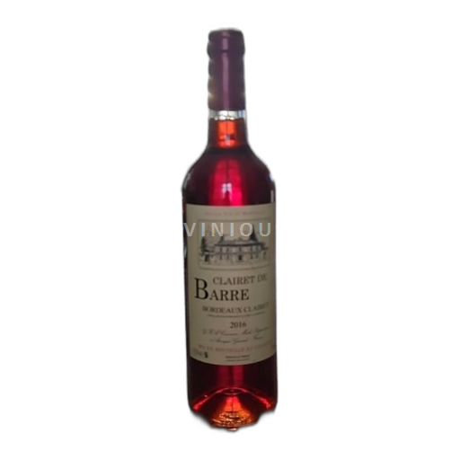 Bordeaux Bordeaux clairet Clairiet de Barre 2016