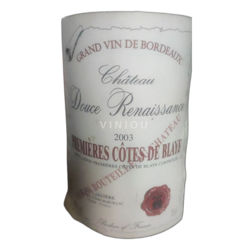 Bordeaux Premières Côtes de Bordeaux Château Douce Renaissance 2003