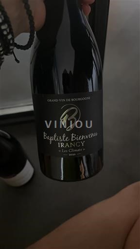 Burgundi Irancy Baptiste Bienvenu Les Climats 2020