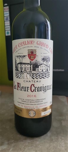 Bordeaux Saint-Émilion Grand Cru Château La Fleur Cravignac 2016