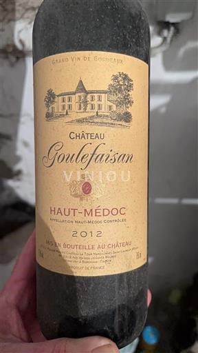 Bordeaux Haut-Médoc Château Goulefaisan 2012