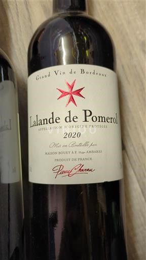 Bordeaux Lalande-de-Pomerol Maison bouey 2020