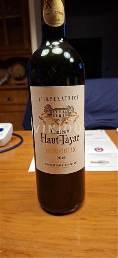 Bordo Margaux Château Haut-Tayac L'Impératrice 2018