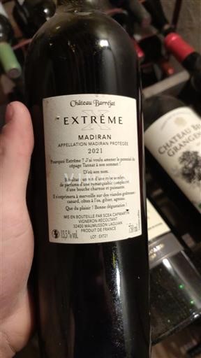 Југозапад Мадеран Château Barrejat Extrême 2021