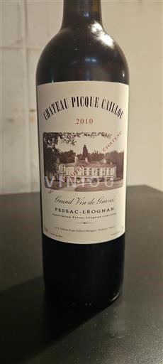Bordeaux Pessac-Léognan Château Picque Caillou 2010