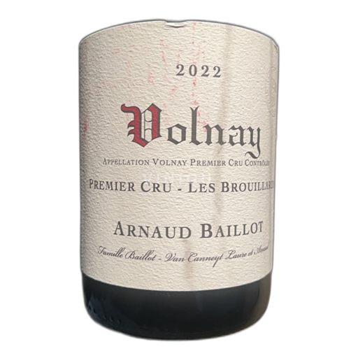 Borgogna Volnay Premier Cru Arnaud Baillot Les Brouillards 2022