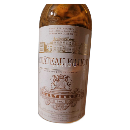Bordeaux Sauternes Château Filhot 2003