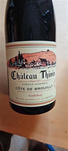 Beaujolais Côte-de-brouilly Château Thivin 2022
