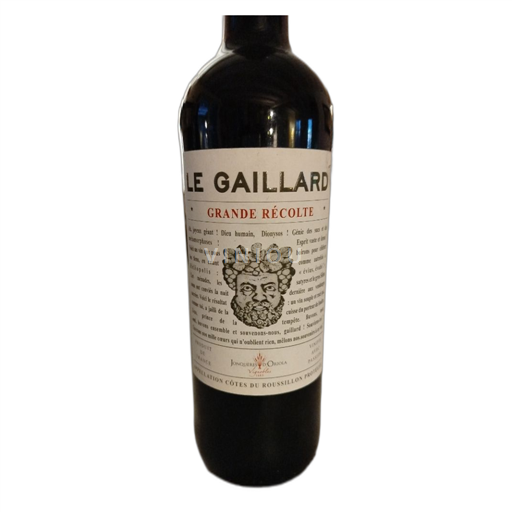 Vin Rouge sec Grande Récolte Domaine Jonquères Oriola 2018 France Roussillon Côtes-du-roussillon AOC