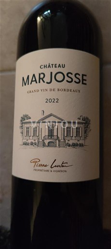 Bordeaux Chateau Marjosse 2022