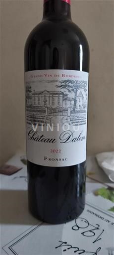 Bordeaux Fronsac Chateau Dalem 2022
