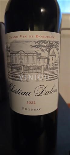 Bordeaux Fronsac Chateau Dalem 2022