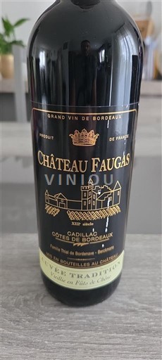 Bordeaux Cadillac-côtes-de-bordeaux Château Faugas Neročník