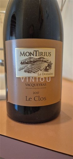 Valle del Rodano Vacqueyras Montirius Le Clos 2017