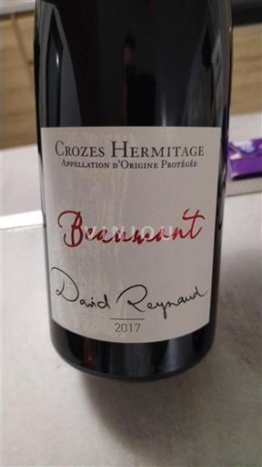 Rona dolina Crozes-hermitage David Reynaud Beaumont 2017