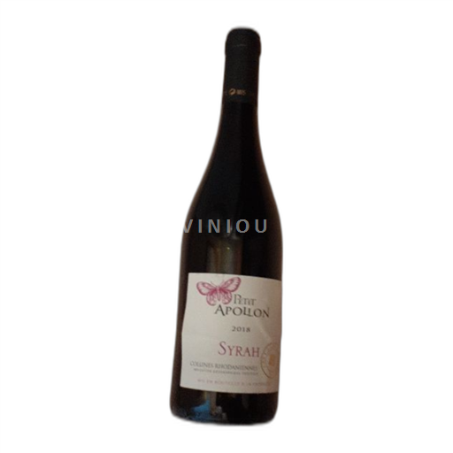 Alpes et pays Rhodaniens Collines rhodaniennes Petit Apollon Syrah 2018