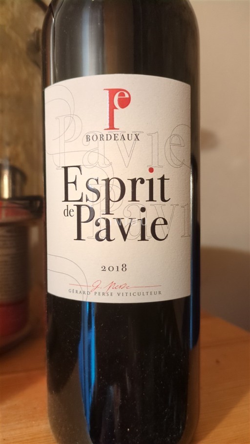 Bordeaux Château Pavie Esprit de Pavie 2018