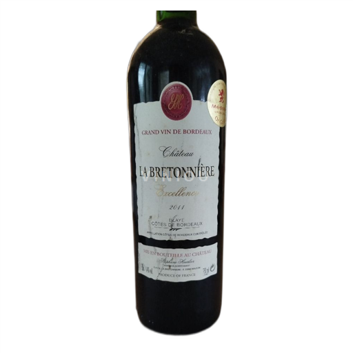 Bordeaux Blaye-Côtes-de-Bordeaux Château La Bretonnière Excellence 2011