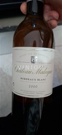 Bordeaux Bordeaux blanc Château Malagar 2000