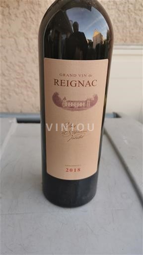 Вина Rouge sec Grand Vin de Reignac Château de Reignac 2018 Франція Бордо Бордо Суперіор AOC