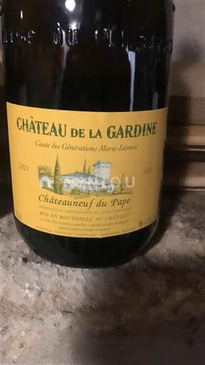 Vallée du Rhône Châteauneuf-du-pape Château La Gardine Marie Léoncie 2021