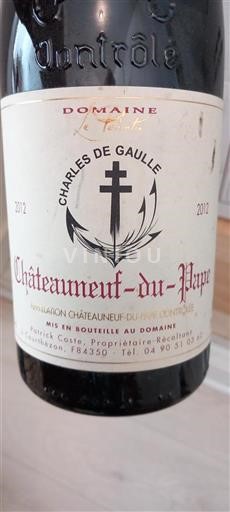 Valle del Rodano Châteauneuf-du-Pape Domaine Le Pointu Charles de Gaulle 2012