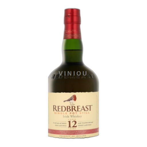 Whisky Single Malt Whisky REDBREAST de la distillerie : Midleton 12 ans d'âge Irlande
