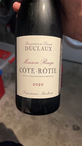 Valle del Ródano Côte-rôtie Duclaux Maison Rouge 2020