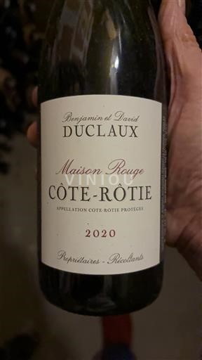 Valle del Ródano Côte-rôtie Duclaux Maison Rouge 2020