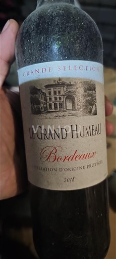 Bordeaux Le Grand Humeau Grande Sélection 2018