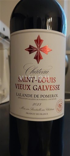Бордо Лаланд-де-Помроль Château Saint-Louis Vieux Galvesse 2023