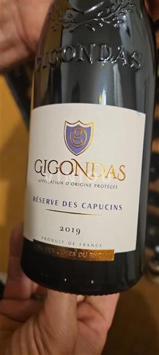 Thung lũng Rhône Gigondas Réserve des Capucins 2019