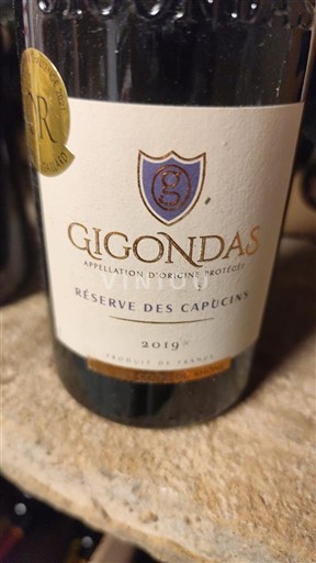 Rhônedalen Gigondas Réserve des Capucins 2019
