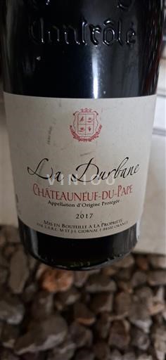 Rhônedalen Châteauneuf-du-Pape La Durbane 2017