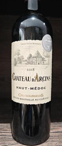 Bordeaux Haut-Médoc Chateau d'Arcins 2018