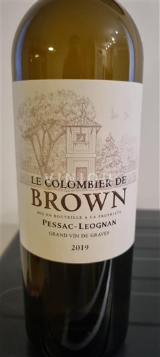 Bordeaux Pessac-Léognan Château Brown Le Colombier de Brown 2019